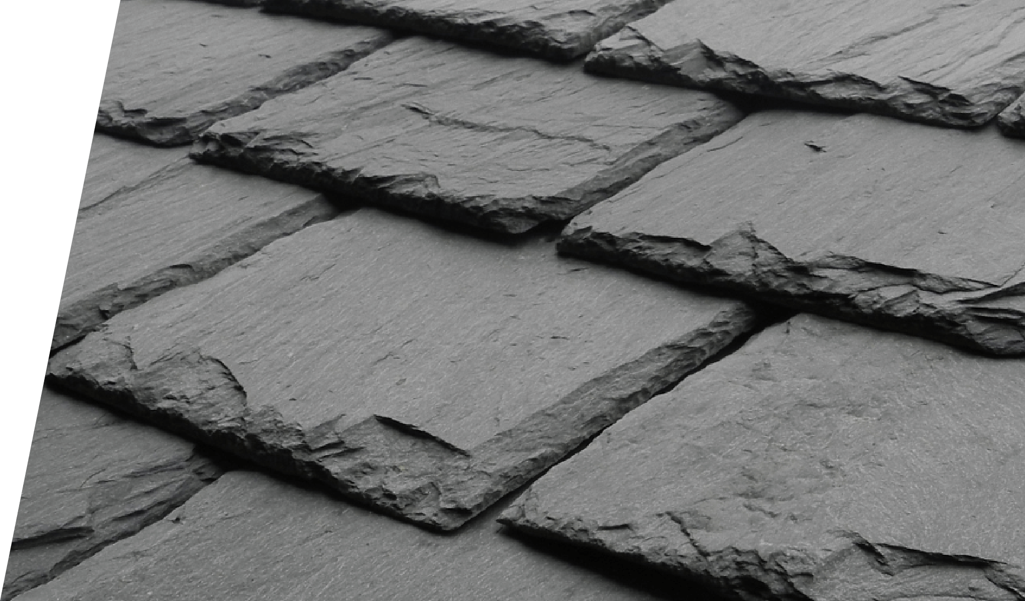 close up of slate tiles