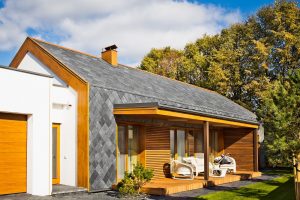 slate roof and walling