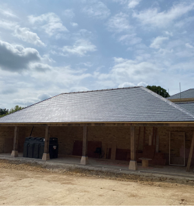Slate roof of Daveys Farm