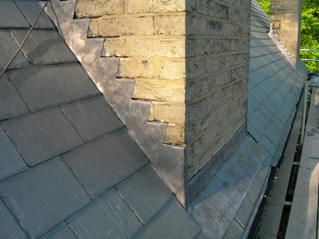 selwood house slate roof and chimney