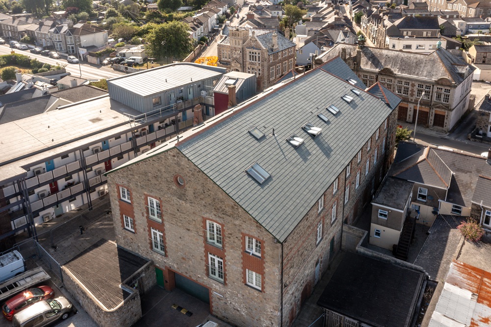 Riverstone Ultra slate roof on Camborne Public Rooms