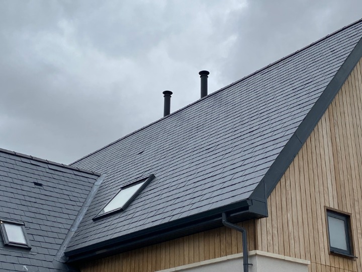 Close-up of SSQ Del Prado slate showcasing its smooth finish and consistent tonal variation.