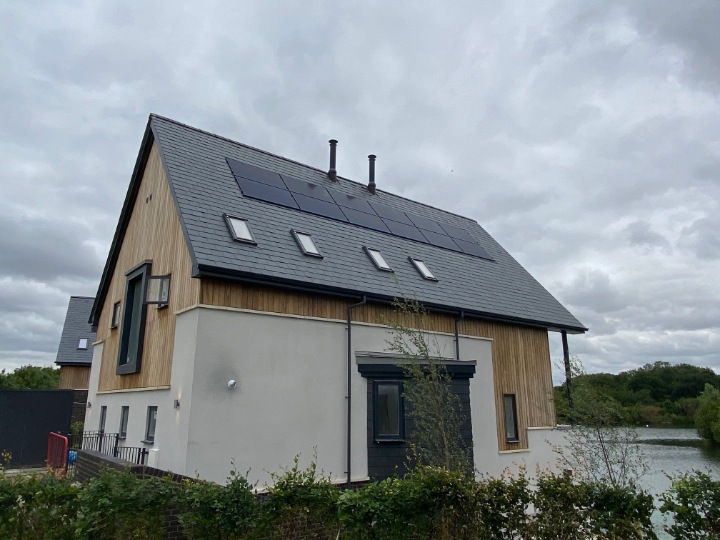 8. Lakeside home with SSQ Del Prado natural slate designed for lasting performance and natural aesthetics