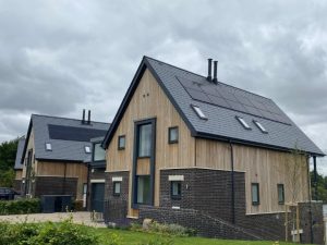 Contemporary Chelmsford homes finished with SSQ Del Prado natural slate and varied façade materials