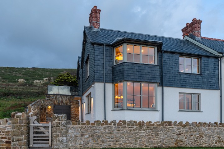 Front of Baggy Cottage with roof featuring SSQ Riverstone natural slate roof
